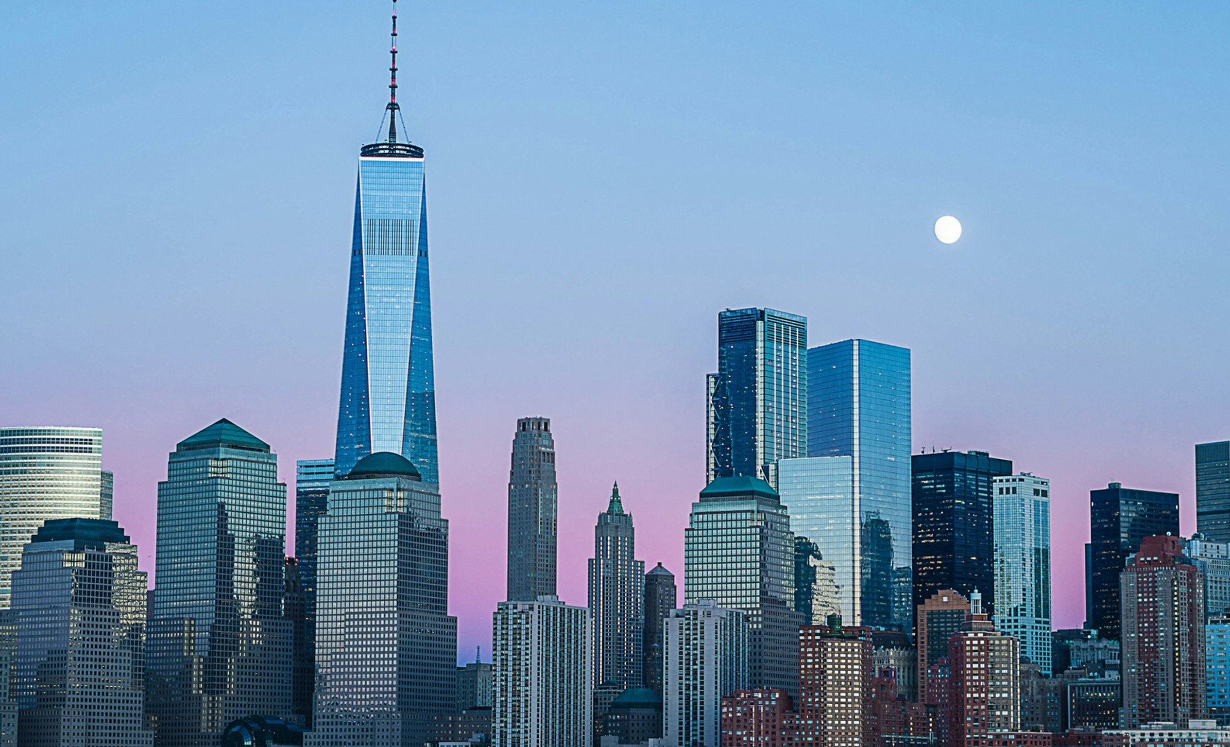 Brooklyn Bridge and the New York City skyline