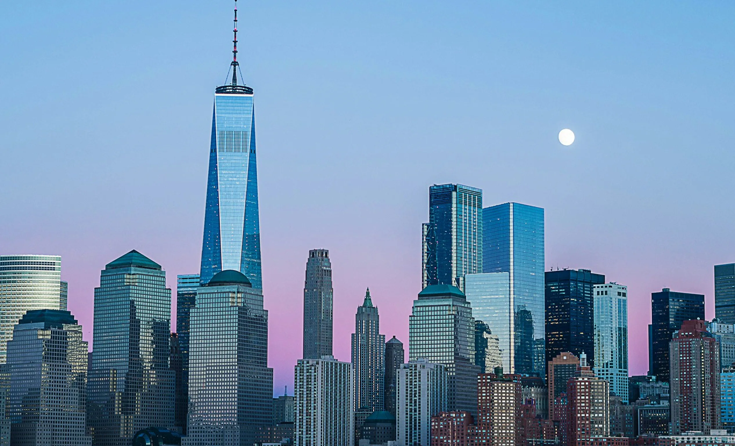 Brooklyn Bridge and the New York City skyline